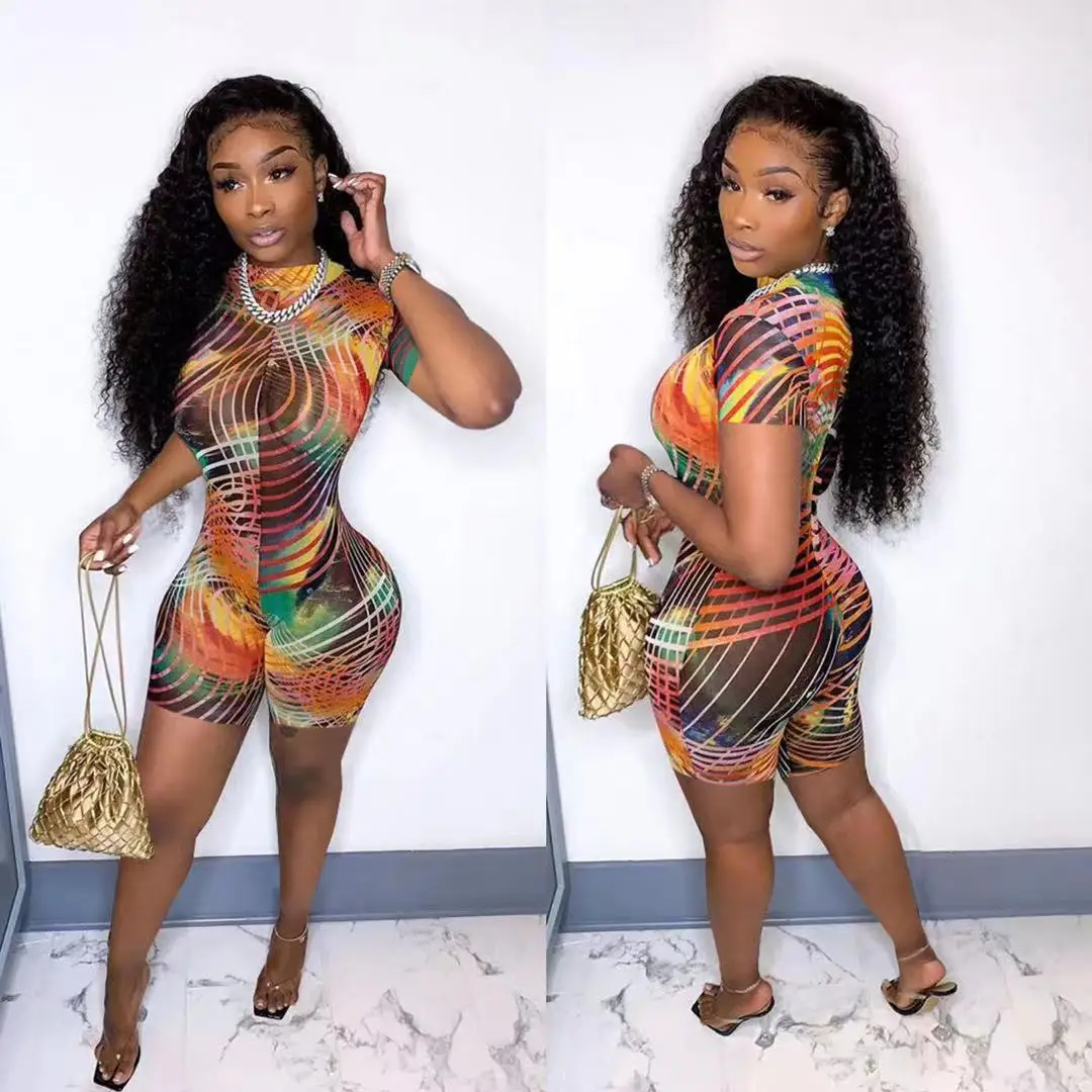 Summer Outfits for Women 2021 Fashion Casual Splicing Multi-coloured Striped Print O Neck Rompers Womens Jumpsuit Shorts
Summer Outfits for Women 2021 Fashion Casual Splicing Multi-coloured Striped Print O Neck Rompers Womens Jumpsuit Shorts