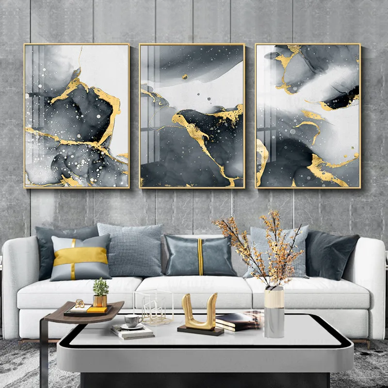 Modern Abstract Canvas Poster Golden Black Wall Art Painting Nordic Posters and Prints Wall Pictures for Living Room Home Decor
Modern Abstract Canvas Poster Golden Black Wall Art Painting Nordic Posters and Prints Wall Pictures for Living Room Home Decor