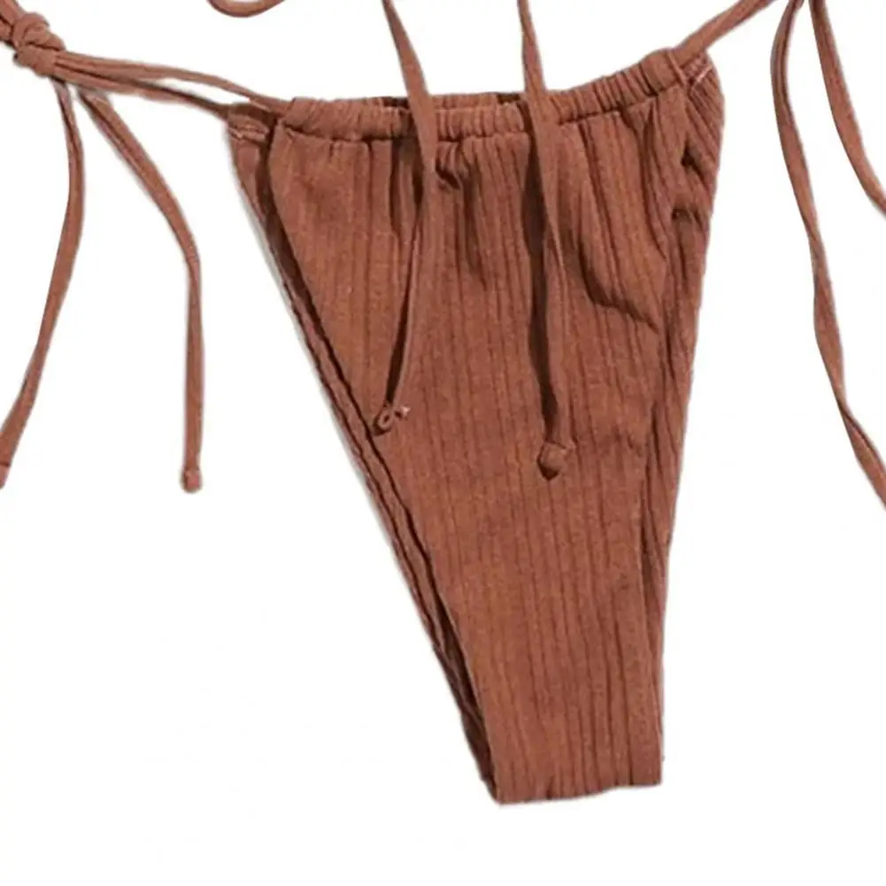 Sexy Women Swimsuit Skin-friendly Wireless Spaghetti Strap Bandage Two Piece Solid Color Backless Triangular Bikini for Beach
Sexy Women Swimsuit Skin-friendly Wireless Spaghetti Strap Bandage Two Piece Solid Color Backless Triangular Bikini for Beach