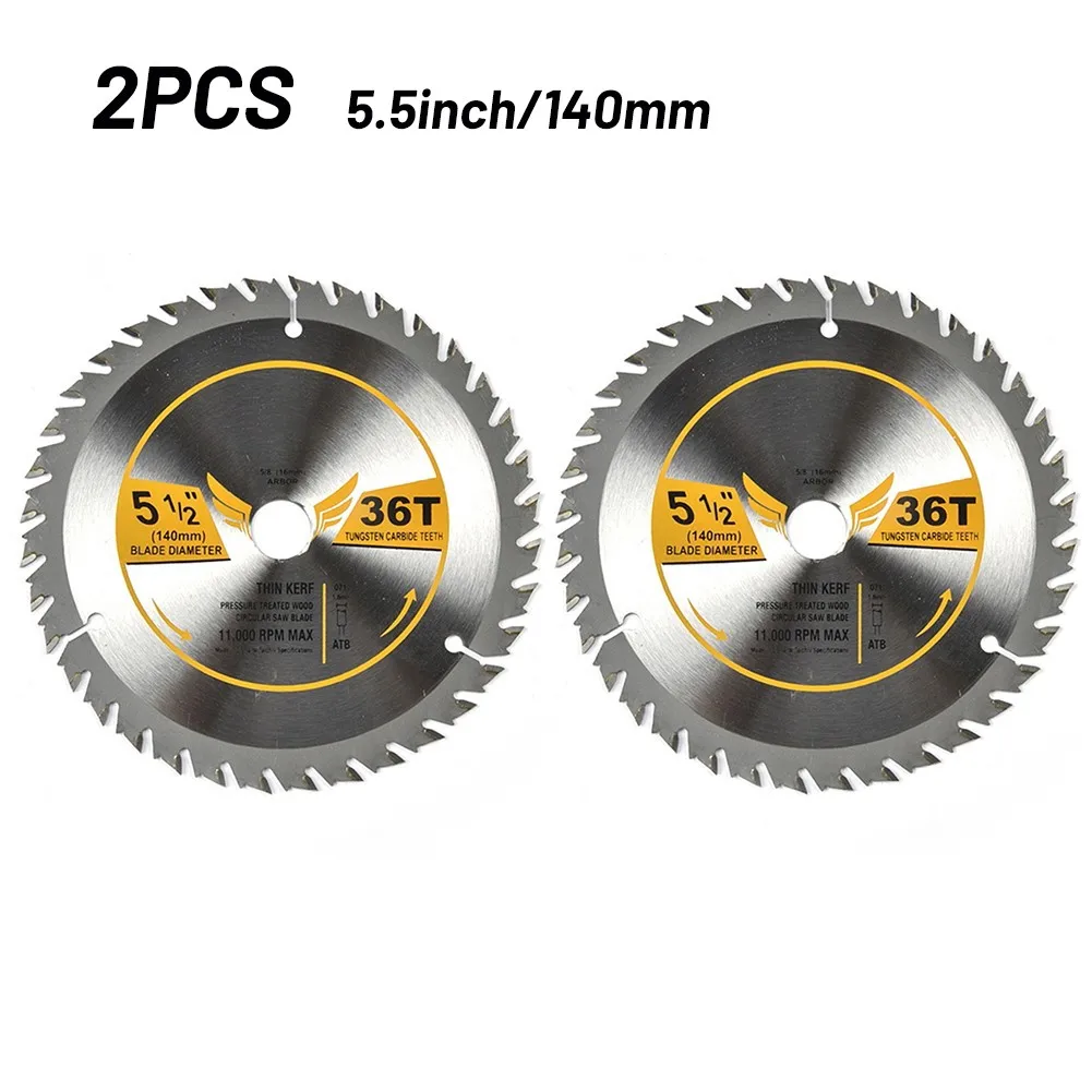 2PCS 140mm Circular Saw Blade 36 Tooth Carbide Tungsten Steel Saw Blades Rotary Tool Metal Discs Tool Woodworking Cutting Tools
2PCS 140mm Circular Saw Blade 36 Tooth Carbide Tungsten Steel Saw Blades Rotary Tool Metal Discs Tool Woodworking Cutting Tools