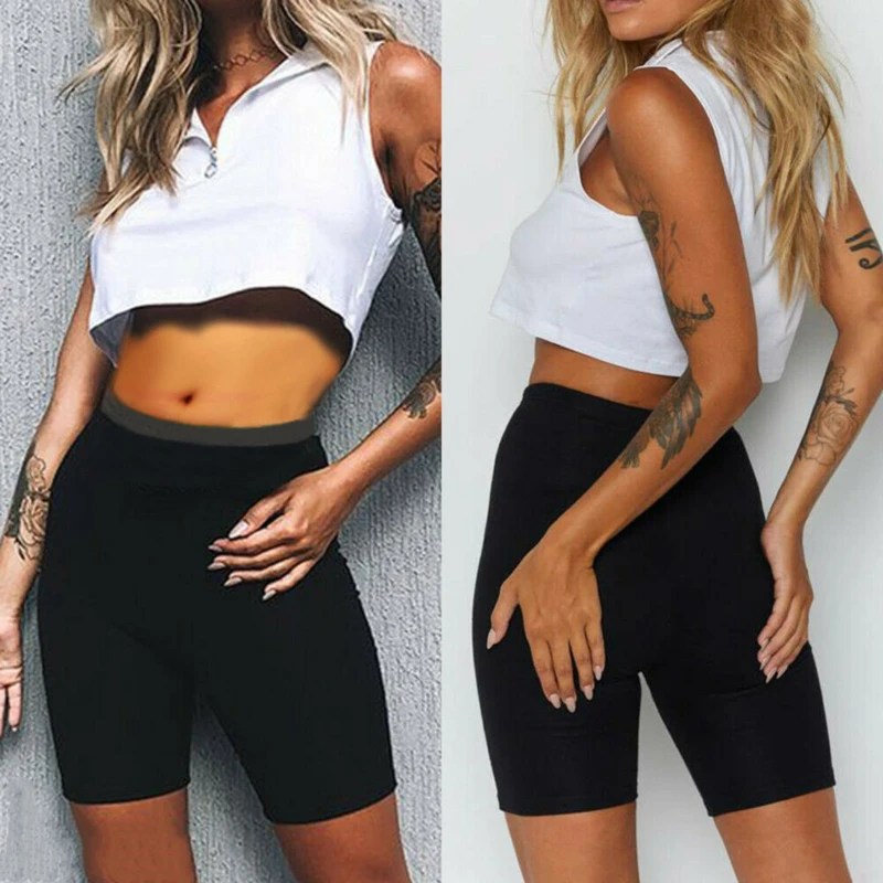 Women Thin Fitness Shorts Casual Ladies Slim High-Waist Summer Bottom Knee-Length Black Shorts Streetwear
Women Thin Fitness Shorts Casual Ladies Slim High-Waist Summer Bottom Knee-Length Black Shorts Streetwear