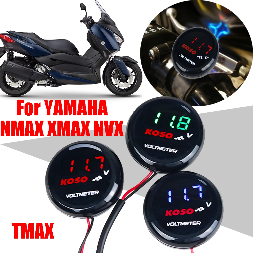 Motorcycle KOSO Voltmeter Digital Voltage Display Meter Volt Gauge Bracket For NMAX 155 XMAX 300 TMAX 530 PCX NVX Accessories
Motorcycle KOSO Voltmeter Digital Voltage Display Meter Volt Gauge Bracket For NMAX 155 XMAX 300 TMAX 530 PCX NVX Accessories