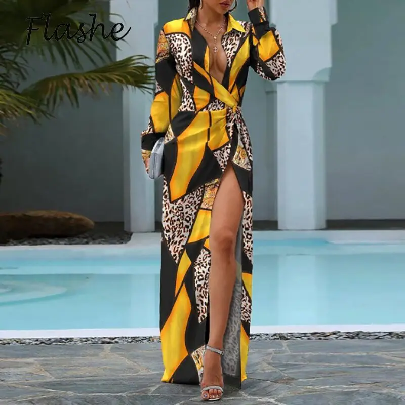 Spring Autumn Long Dress Women Fashion New Print Turn Down Collar Long Sleeve Party Dress Women Holiday Beach Dresses 2021
Spring Autumn Long Dress Women Fashion New Print Turn Down Collar Long Sleeve Party Dress Women Holiday Beach Dresses 2021