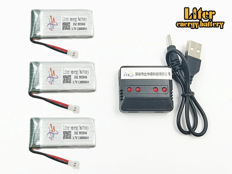 1300mAh 3.7V 903048 25c LiPo Battery + USB Plug AC Charger forX5SW X5SC X5 X5C RC Drone Quadcopter Spare Battery Parts
1300mAh 3.7V 903048 25c LiPo Battery + USB Plug AC Charger forX5SW X5SC X5 X5C RC Drone Quadcopter Spare Battery Parts