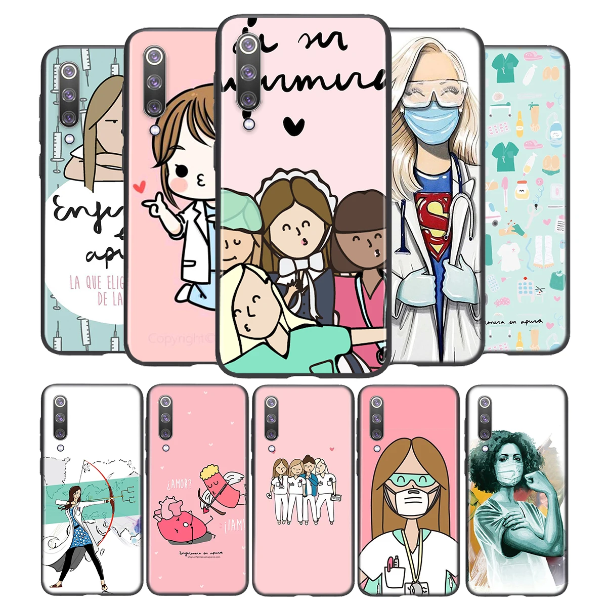 Cartoon Medicine Doctor NurseFor Xiaomi Mi 11i 11 10T 10i 9T 9 Note 10 Ultra Lite Pro 5G SE Black Phone Case Funda Capa
Cartoon Medicine Doctor NurseFor Xiaomi Mi 11i 11 10T 10i 9T 9 Note 10 Ultra Lite Pro 5G SE Black Phone Case Funda Capa