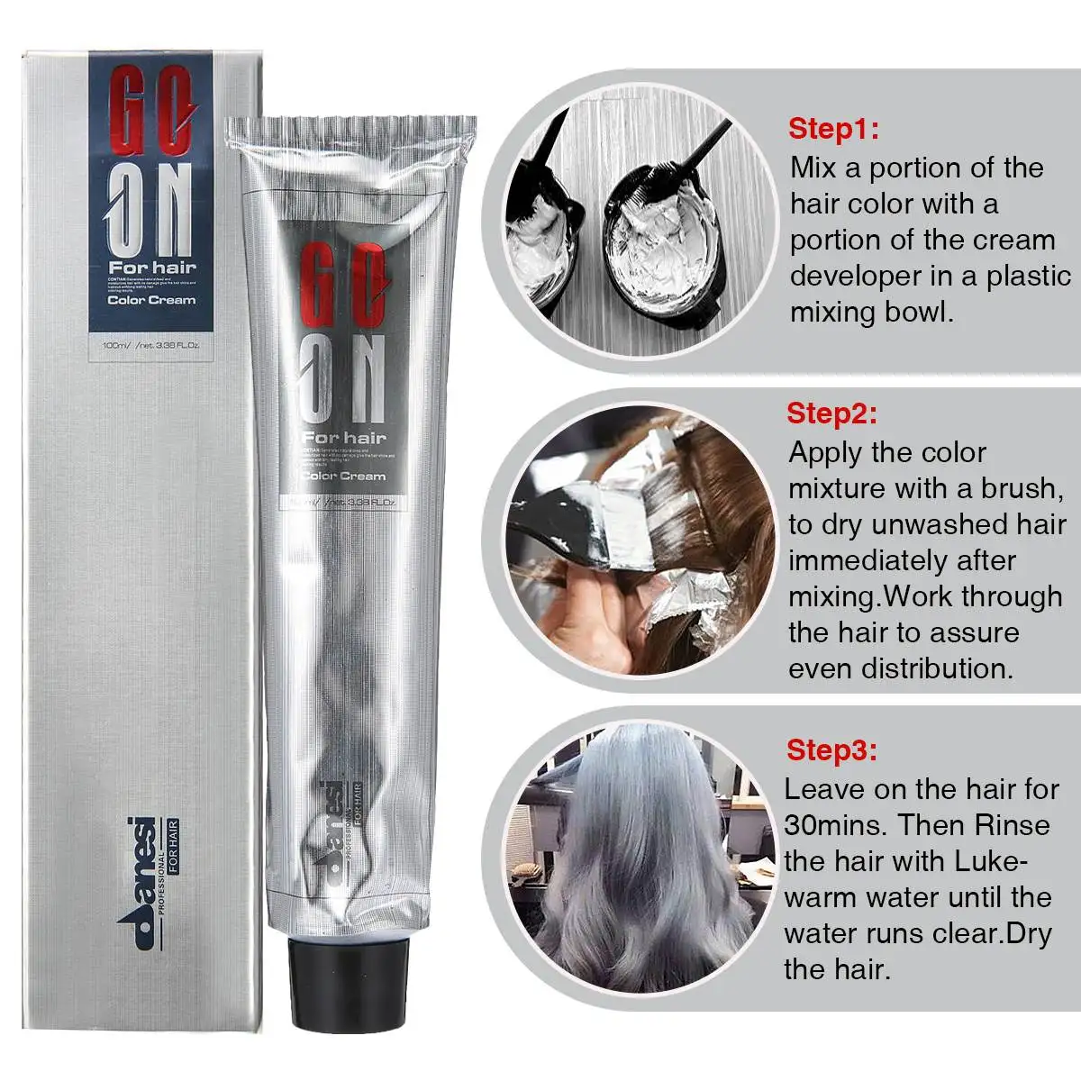 New 1-10Pcs 100Ml Fashion Smoky Gray Punk Style Light Gray Silver Color Nature Permanent Super Hair Dye Cream Girls Beauty Hair
New 1-10Pcs 100Ml Fashion Smoky Gray Punk Style Light Gray Silver Color Nature Permanent Super Hair Dye Cream Girls Beauty Hair