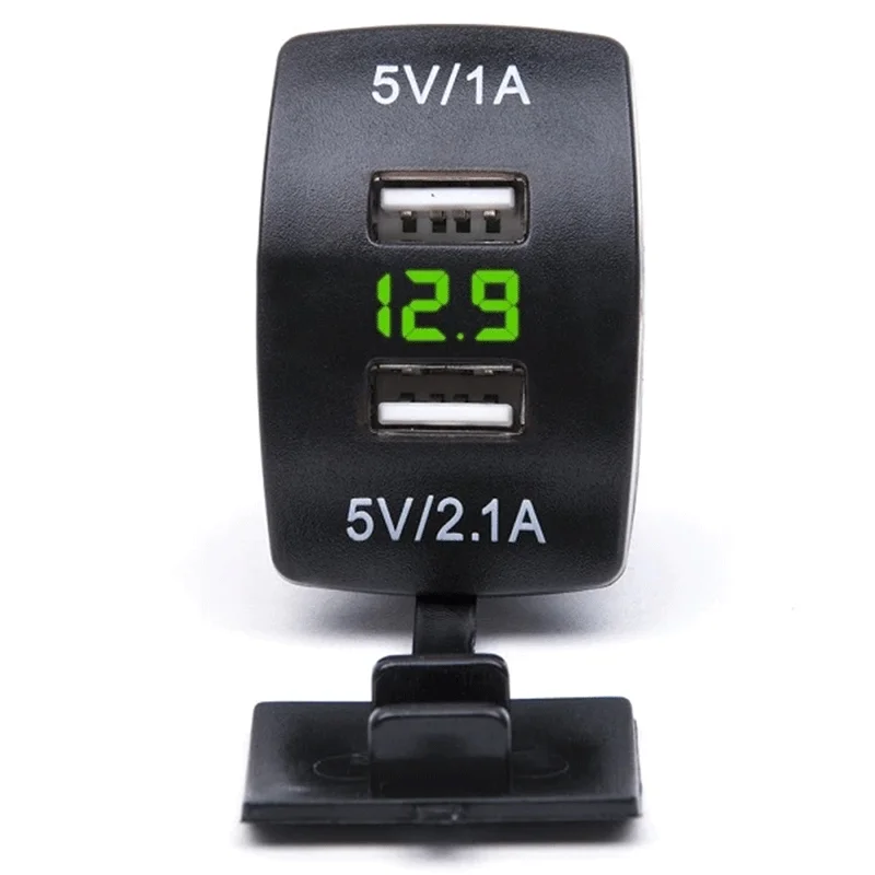 Waterproof 12V-24V Mini Micro Dual USB Plug Car Motorcycle Cigarette Lighter Socket Car Charger + LED Digital Voltmeter Meter
Waterproof 12V-24V Mini Micro Dual USB Plug Car Motorcycle Cigarette Lighter Socket Car Charger + LED Digital Voltmeter Meter