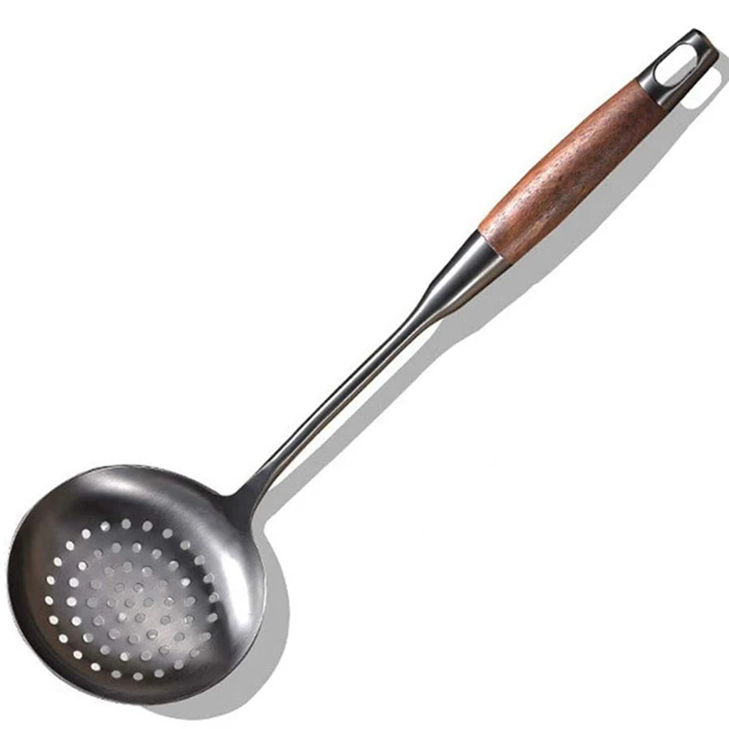 Skimmer Slotted Spoon,304 Stainless Steel Slotted Spoon with Heat Resistant Wooden Handle,Large Kitchen Utensil Cooking
Skimmer Slotted Spoon,304 Stainless Steel Slotted Spoon with Heat Resistant Wooden Handle,Large Kitchen Utensil Cooking