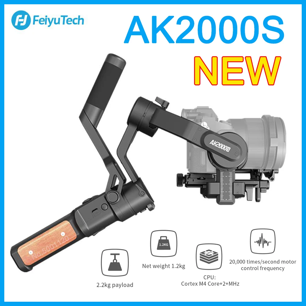 FeiyuTech AK2000S Handheld Gimbal for NIKON Canon Sony Video 2.2 kg Payload Stabilizer for DSLR Mirrorless Camera VS AK2000
FeiyuTech AK2000S Handheld Gimbal for NIKON Canon Sony Video 2.2 kg Payload Stabilizer for DSLR Mirrorless Camera VS AK2000