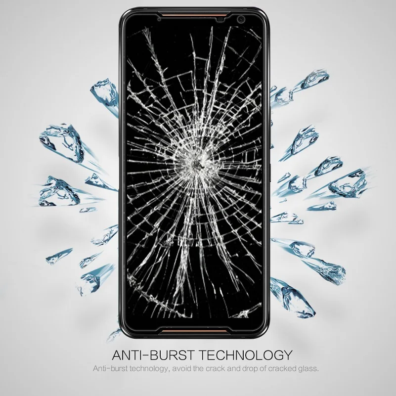 Для asus Rog Phone 2 стеклянный протектор экрана полное покрытие Nillkin CP + Pro 9H 0 33 мм 2.5D rog