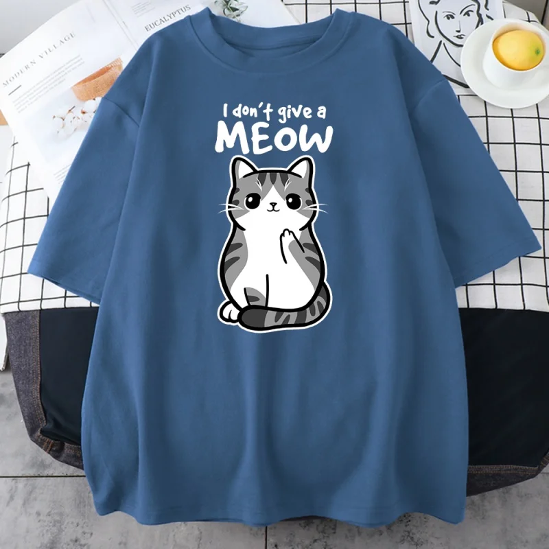 

Camiseta estampa de gato preto e branco, camiseta feminina vintage com gola retrô, roupa confortável para criatividade