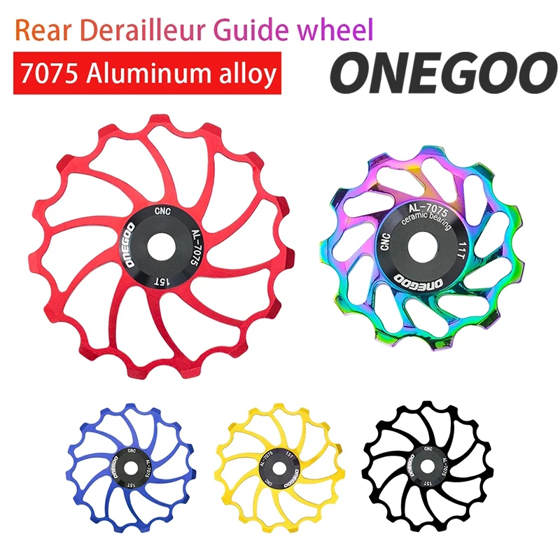 ONEGOO Bike15T Jockey Wheels Aluminum Alloy Rear Derailleur Ceramic Bearing Guide Wheel MTB Road Bicycle Jockey Roller Parts
ONEGOO Bike15T Jockey Wheels Aluminum Alloy Rear Derailleur Ceramic Bearing Guide Wheel MTB Road Bicycle Jockey Roller Parts
