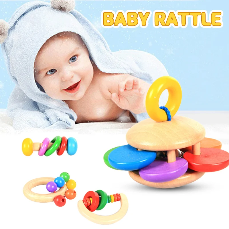 1Pcs Wooden Rattle Teething Wooden Ring Baby Rattles Montessori Stroller Toy Educational Toys Hold Rattle Hand Bell Gifts
1Pcs Wooden Rattle Teething Wooden Ring Baby Rattles Montessori Stroller Toy Educational Toys Hold Rattle Hand Bell Gifts