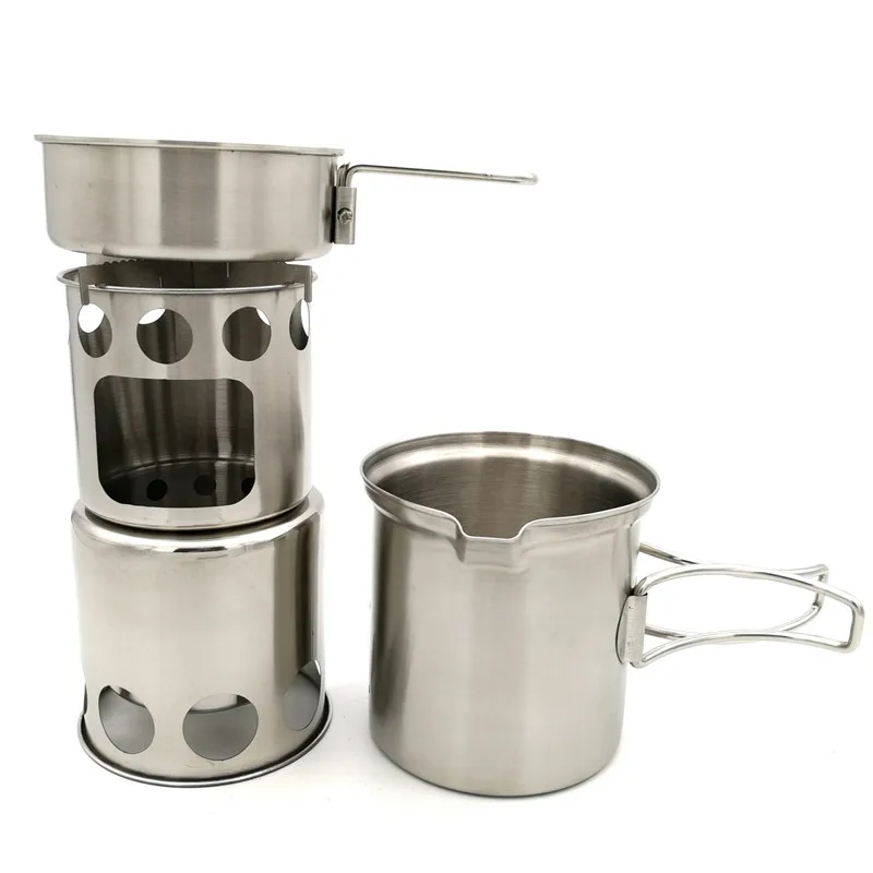 Camping Stove Cooking Pot Set Stainless Steel Outdoor Tableware Portable Outdoor Camping Cookware Set
Camping Stove Cooking Pot Set Stainless Steel Outdoor Tableware Portable Outdoor Camping Cookware Set