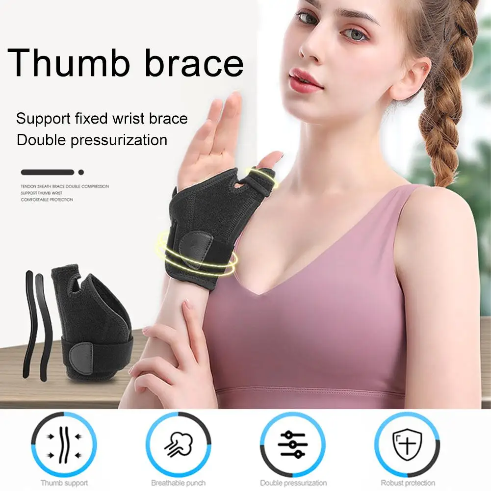1Pcs Wrist Brace Support Fitted Right/Left Thumb Stabilizer Adjustable Wrist Support Wrap For Volleyball Badminton Supplies
1Pcs Wrist Brace Support Fitted Right/Left Thumb Stabilizer Adjustable Wrist Support Wrap For Volleyball Badminton Supplies