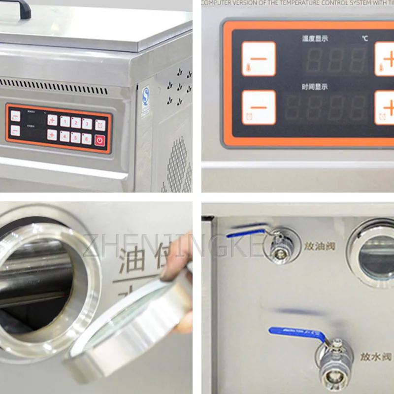 220V380V Electric Fryer Commercial Fried Chicken High Capacity Oil-Water Separation Set Up A Stall Available Gas Youtiao Machine
220V380V Electric Fryer Commercial Fried Chicken High Capacity Oil-Water Separation Set Up A Stall Available Gas Youtiao Machine