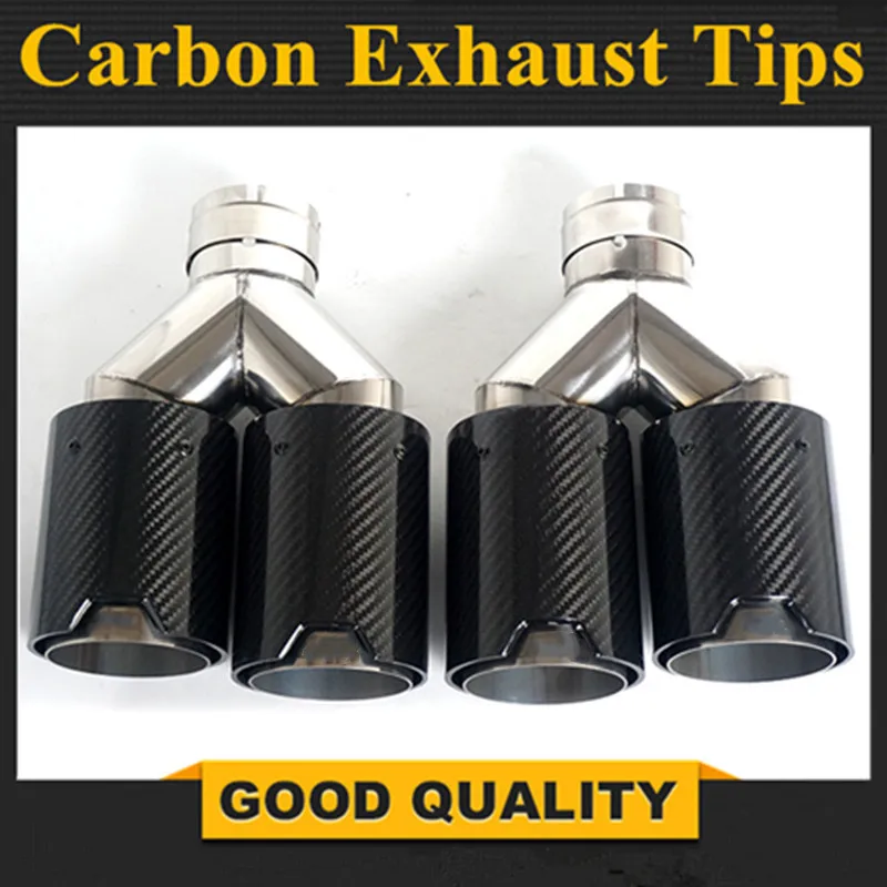 1 Piece Dual Carbon Fiber + 304 Stainless Steel Universal M performance Carbon Fiber Exhaust Tips End Pipes Muffler tips
1 Piece Dual Carbon Fiber + 304 Stainless Steel Universal M performance Carbon Fiber Exhaust Tips End Pipes Muffler tips