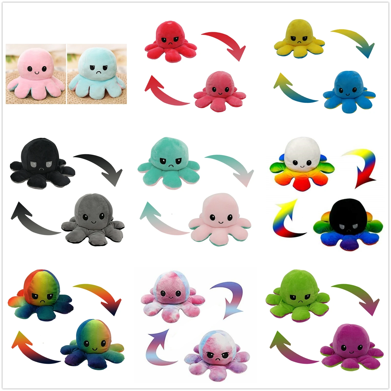 Doll Stuffed Emotional New Flip Plush supplies Home Stuffed Flip supplies Double-sided Home Toy Kids pulpo Octopus Crossing
Doll Stuffed Emotional New Flip Plush supplies Home Stuffed Flip supplies Double-sided Home Toy Kids pulpo Octopus Crossing
