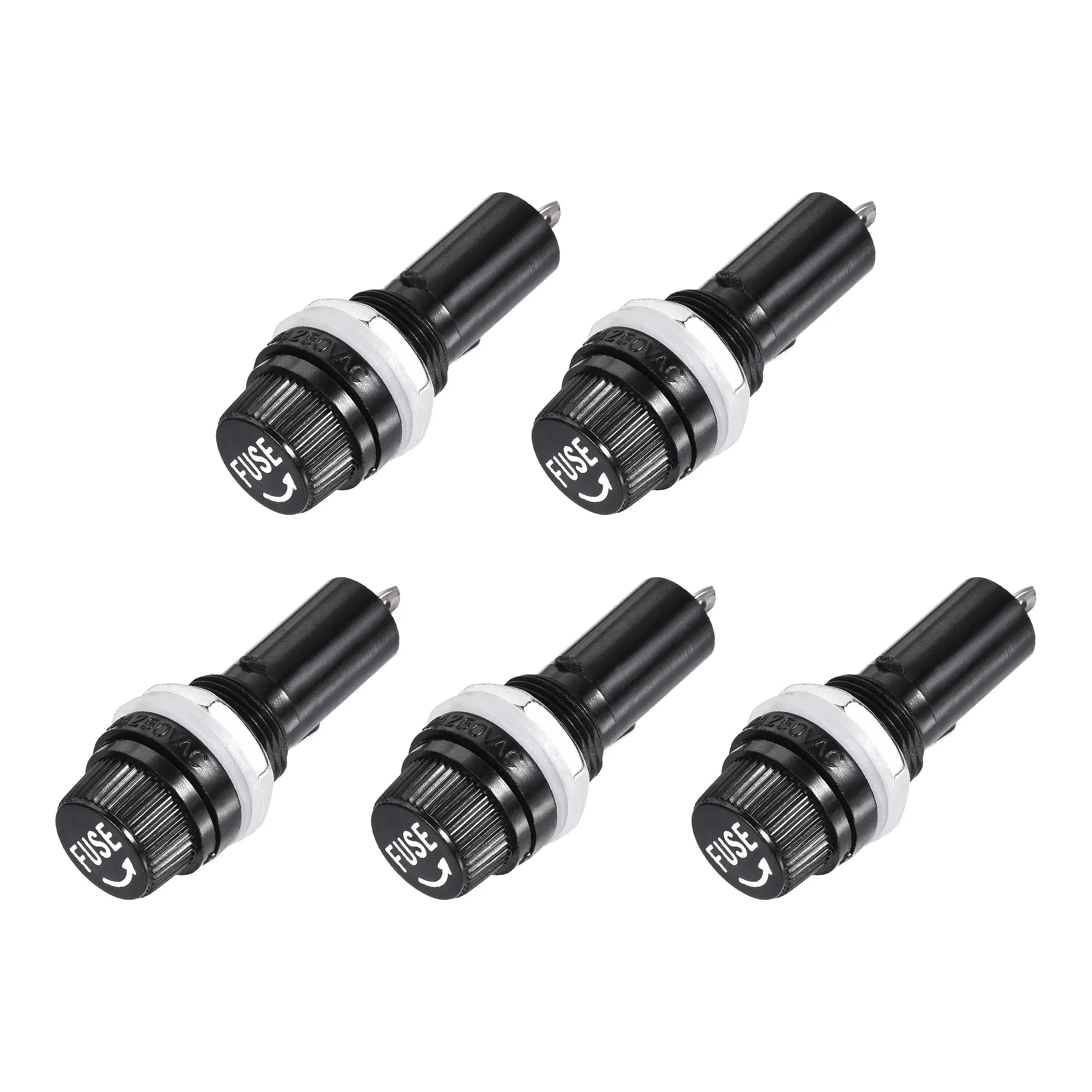 Uxcell 15mm Thread Screw Cap Panel Mounted 6x30mm Fuse Holder Black 5 Pcs
Uxcell 15mm Thread Screw Cap Panel Mounted 6x30mm Fuse Holder Black 5 Pcs