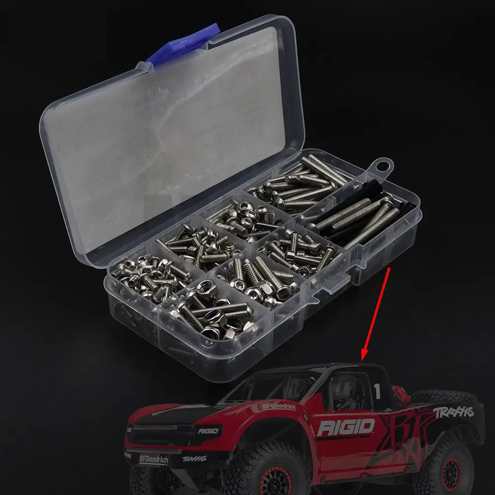 Ремонтный инструмент RC из нержавеющей стали винт коробка комплект для TRAXXAS 1/7
