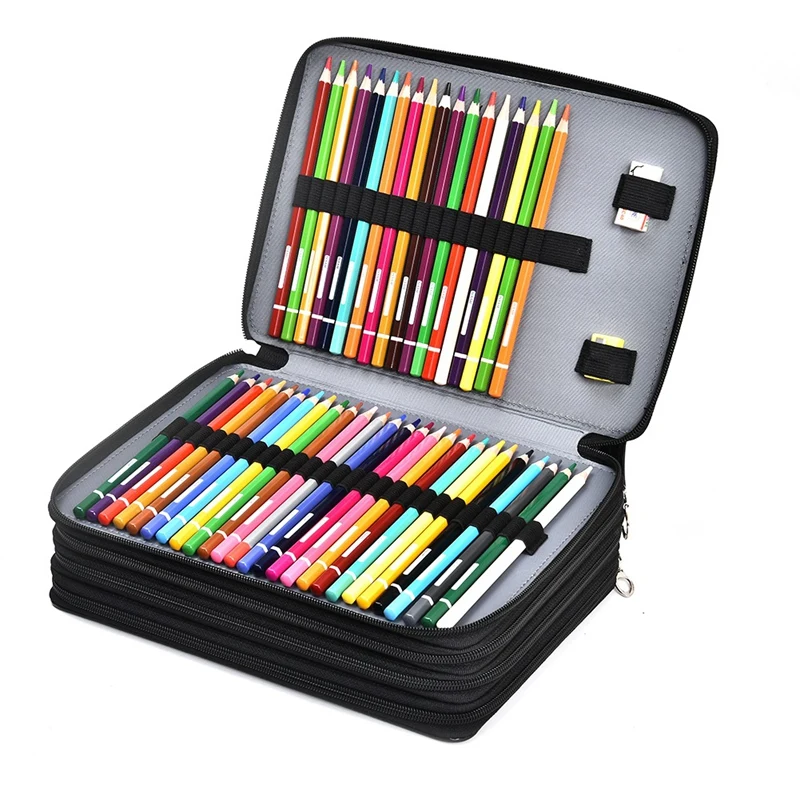 200 Hole Pu Pencil Bag Student Stationery Bag Art Painting Storage Bag
200 Hole Pu Pencil Bag Student Stationery Bag Art Painting Storage Bag