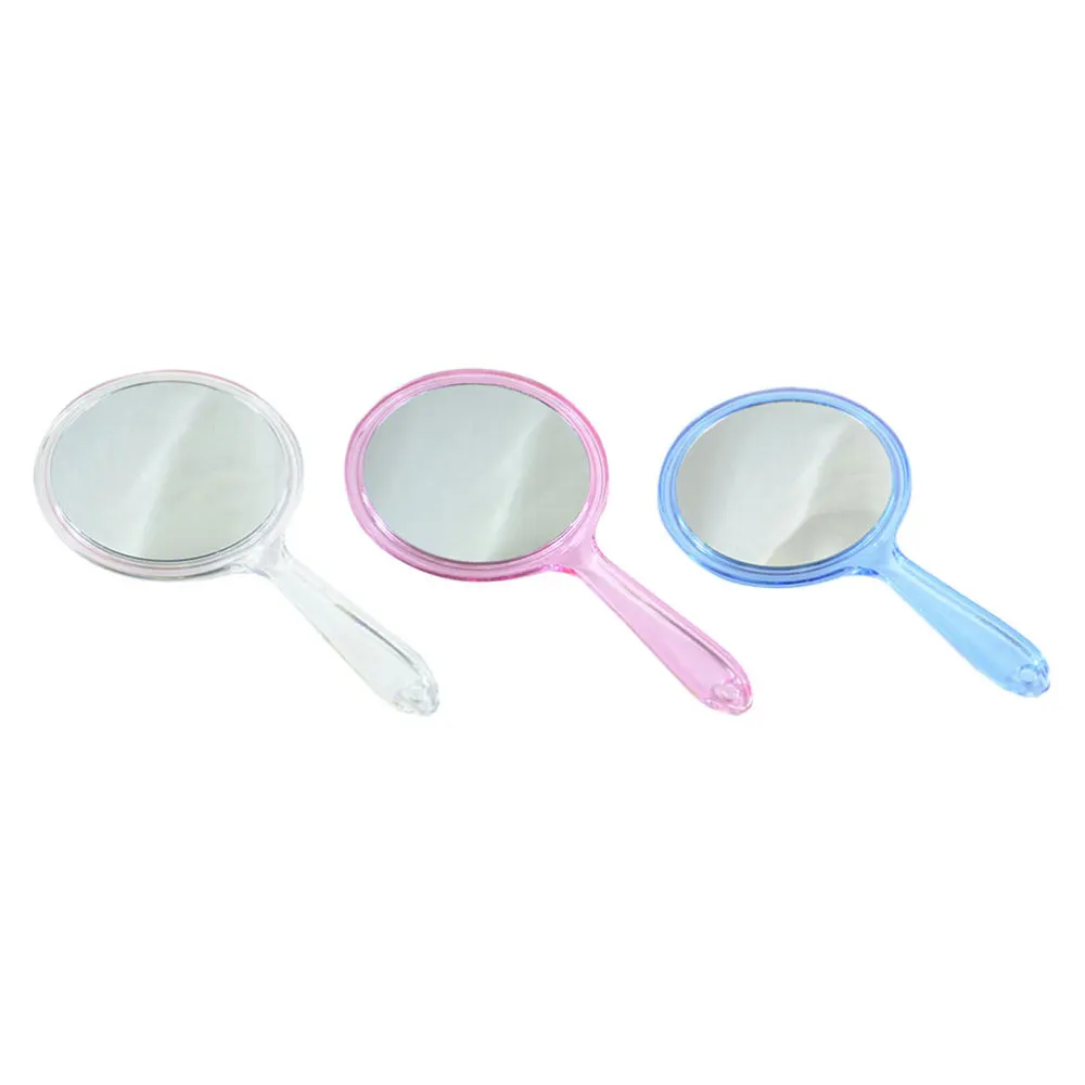 3 Pcs Double-side Mirrors Handheld Makeup Mirrors Portable Magnifying Mirrors 
3 Pcs Double-side Mirrors Handheld Makeup Mirrors Portable Magnifying Mirrors