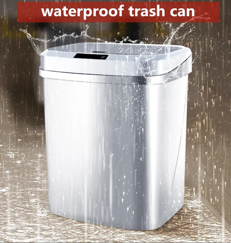 15L waterproof intelligent trash can automatic induction electric kitchen Rubbish smart Waste Bins 5V battery version Trash Can
15L waterproof intelligent trash can automatic induction electric kitchen Rubbish smart Waste Bins 5V battery version Trash Can