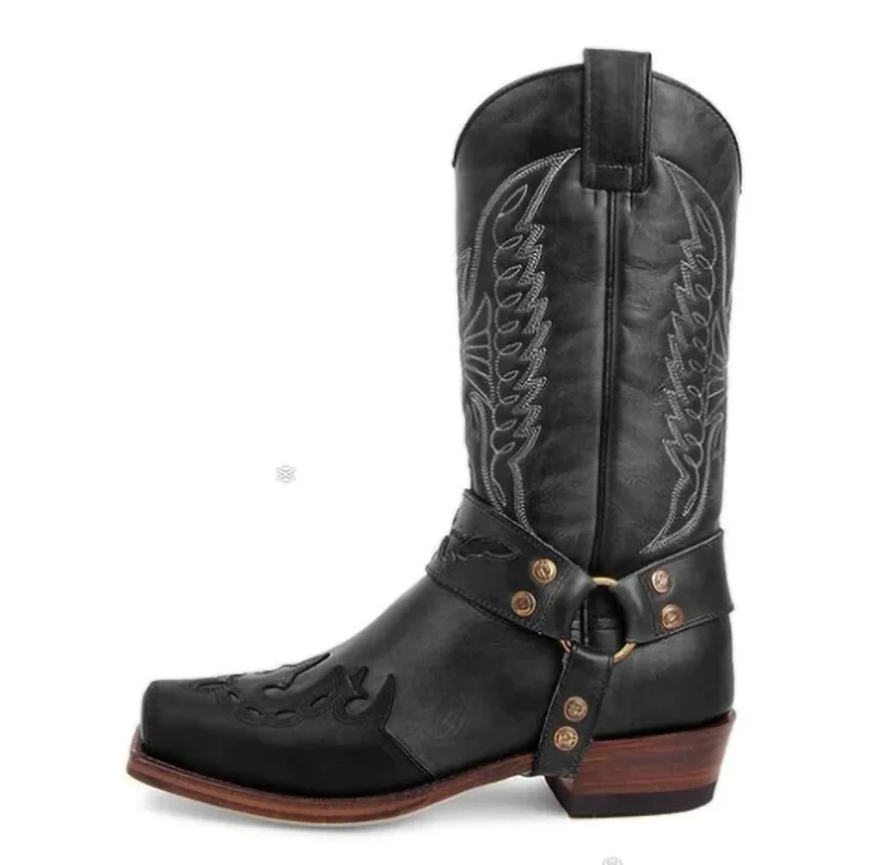 Men's Boots with Bird Shaped Stitches Martin Boots Large Square and Roman Boots Retro Medieval Cos Drama Performance KA055
Men's Boots with Bird Shaped Stitches Martin Boots Large Square and Roman Boots Retro Medieval Cos Drama Performance KA055