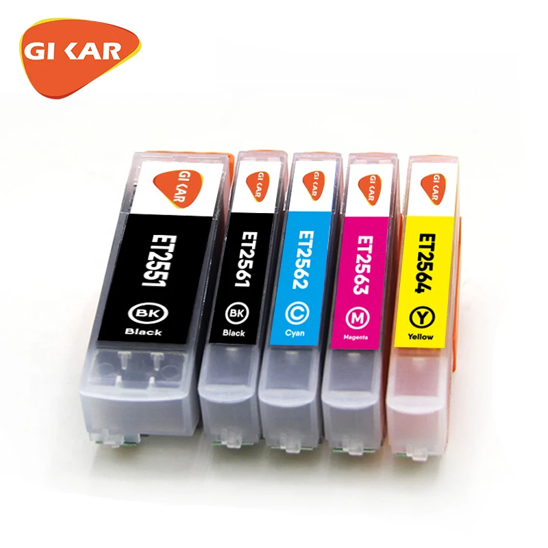Чернильный картридж Gikar T2551, T2561, T2562, T2563, T2564 для принтера EPSON XP601, XP621, XP701, XP721, XP801, XP821, чернила с чипами
Чернильный картридж Gikar T2551, T2561, T2562, T2563, T2564 для принтера EPSON XP601, XP621, XP701, XP721, XP801, XP821, чернила с чипами
