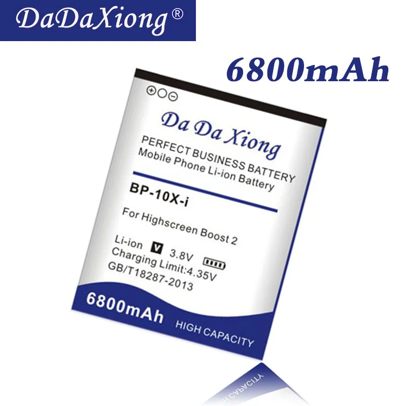 DaDaXiong 6800mAh BP-10X-i Battery For Highscreen Boost 2 II Innos D10 D10F Smart Phone Battery
DaDaXiong 6800mAh BP-10X-i Battery For Highscreen Boost 2 II Innos D10 D10F Smart Phone Battery