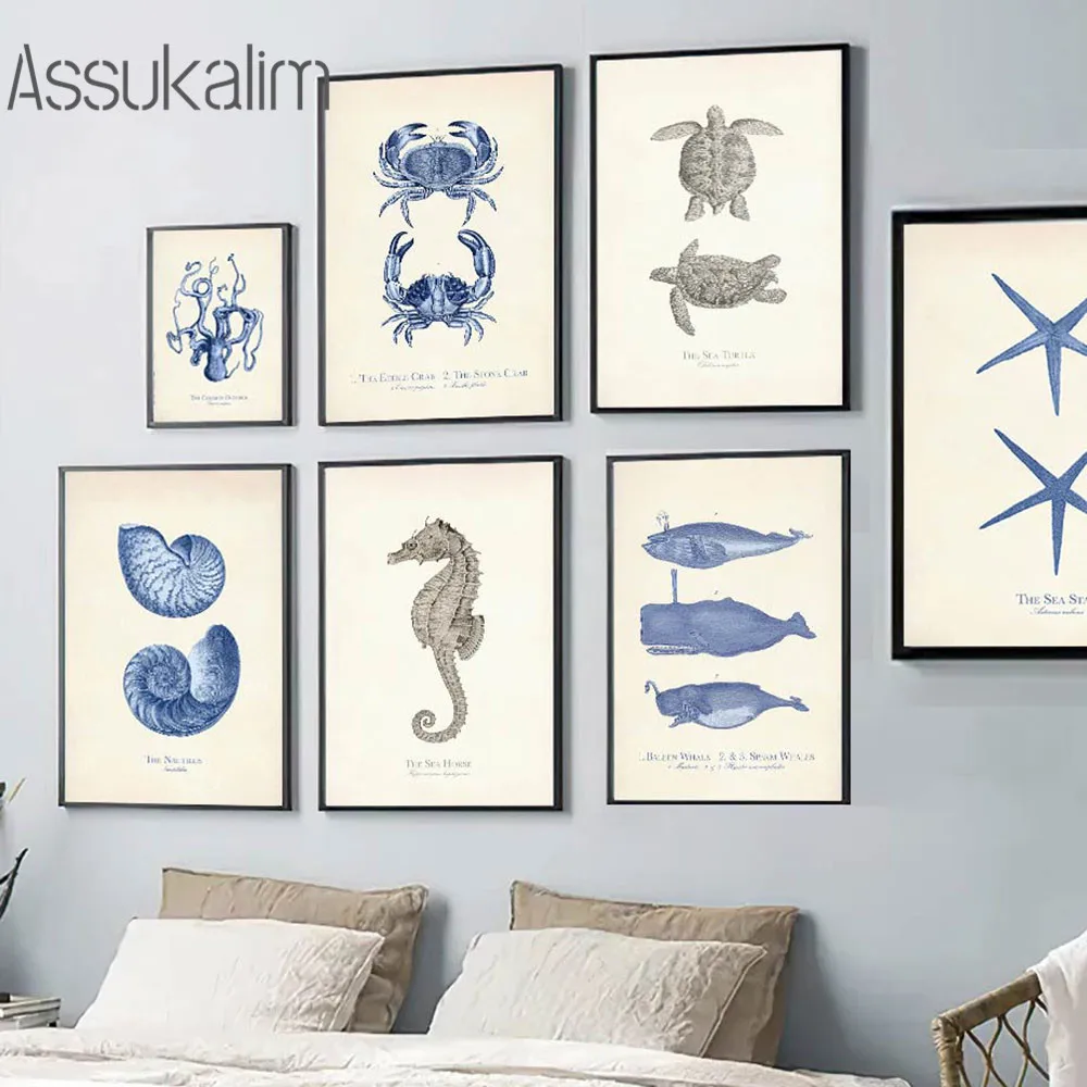 Marine Animal Picture Print Seahorse Tortoise Wall Art Canvas Painting Starfish Poster Nordic Wall Pictures Home Decoration
Marine Animal Picture Print Seahorse Tortoise Wall Art Canvas Painting Starfish Poster Nordic Wall Pictures Home Decoration
