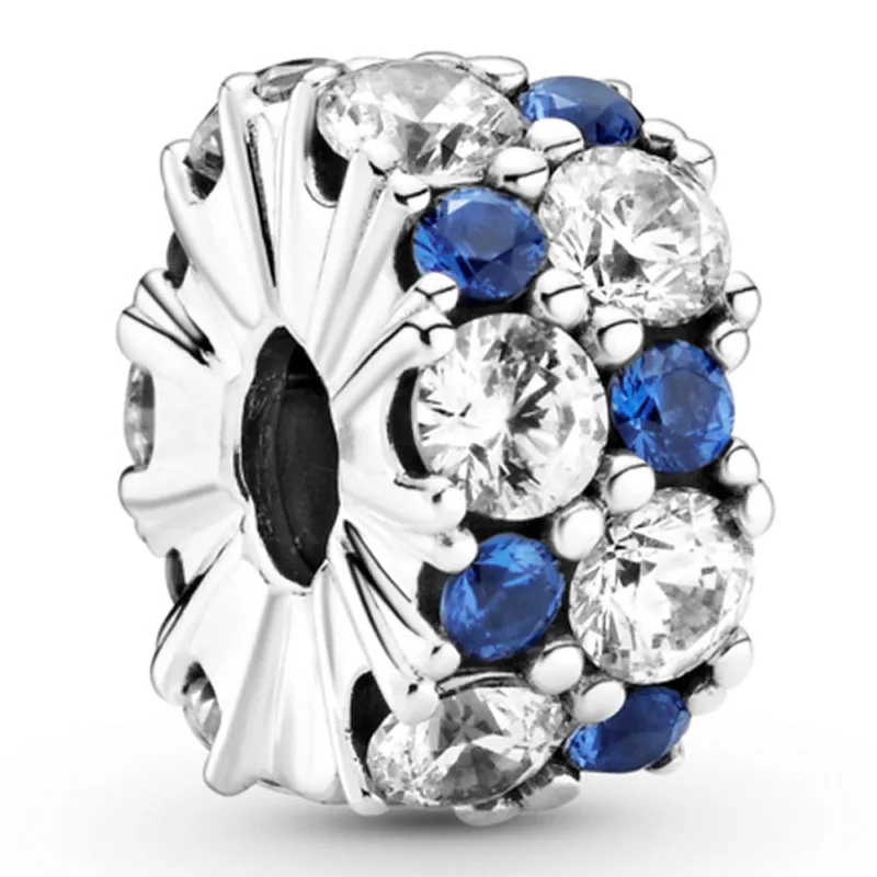 Original 925 Sterling Silver Charm Sparkling Clip Lock Stopper Bead With Clear & Blue Crystal Fit Pandora Bracelet DIY Jewelry
Original 925 Sterling Silver Charm Sparkling Clip Lock Stopper Bead With Clear & Blue Crystal Fit Pandora Bracelet DIY Jewelry