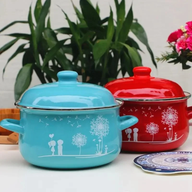 Household Enamel Pot Healthy Thickened Enamel Pot Double Ear Soup Pot Chinese Medicine Pot High Temperature Resistant Open Flame
Household Enamel Pot Healthy Thickened Enamel Pot Double Ear Soup Pot Chinese Medicine Pot High Temperature Resistant Open Flame