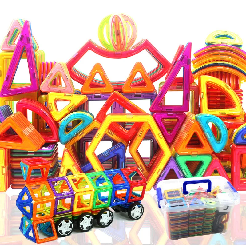 168pcs Big Size Magnetic Building Blocks Magnet Designer Set Model Construction Blocks Educational Toys for Children Gifts
168pcs Big Size Magnetic Building Blocks Magnet Designer Set Model Construction Blocks Educational Toys for Children Gifts