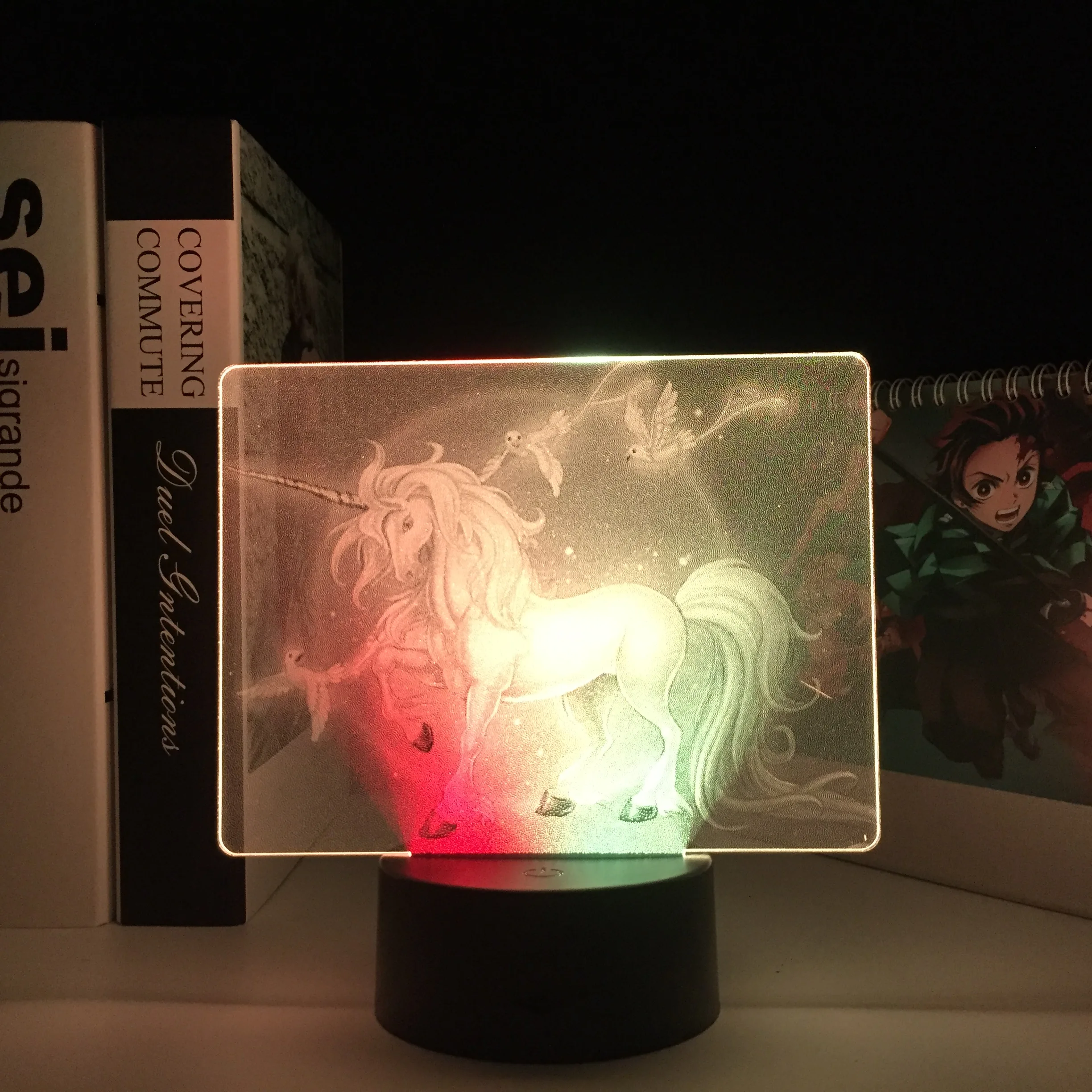 Anime Unicorn Colorful Two Tone Acrylic Table Light for CHild Birthday Gift Bedroom Decor Night Light Two Tone LED Lamp
Anime Unicorn Colorful Two Tone Acrylic Table Light for CHild Birthday Gift Bedroom Decor Night Light Two Tone LED Lamp