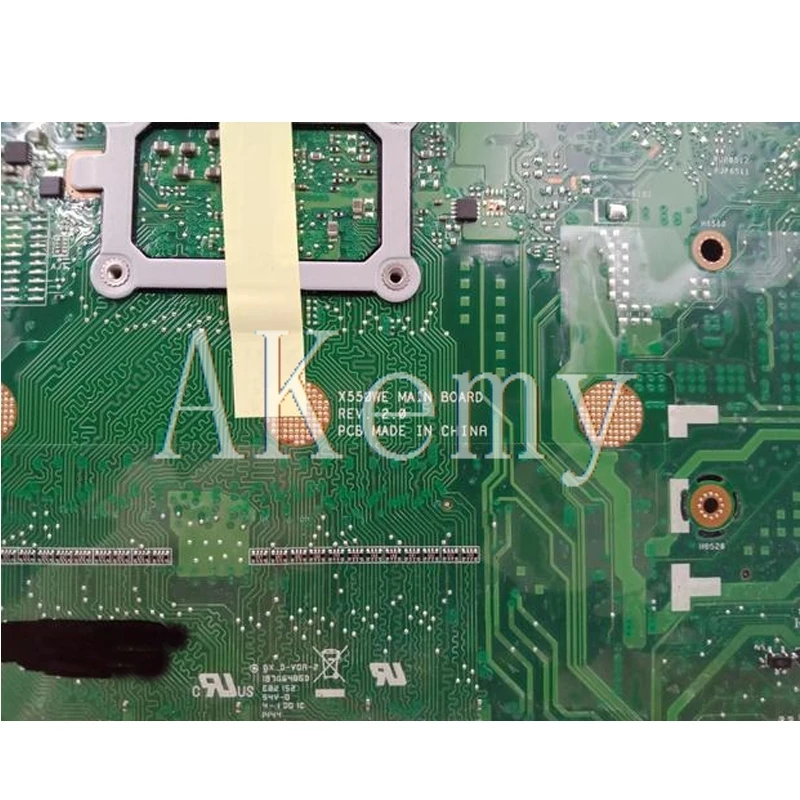 Akemy X550WE Motherboard For Asus D552W X552WE X550W X550WE Laotop Mainboard with E1-2100U 4GB RAM
Akemy X550WE Motherboard For Asus D552W X552WE X550W X550WE Laotop Mainboard with E1-2100U 4GB RAM