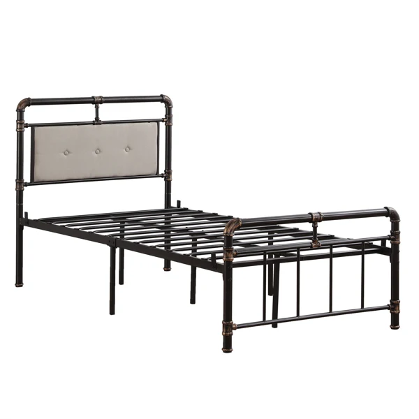 【USA READY STOCK】Single-Layer Bed Head and Soft Pull Button Bed End Standpipe Water Pipe Bed Twin Black Gold-Painted Iron Bed
【USA READY STOCK】Single-Layer Bed Head and Soft Pull Button Bed End Standpipe Water Pipe Bed Twin Black Gold-Painted Iron Bed