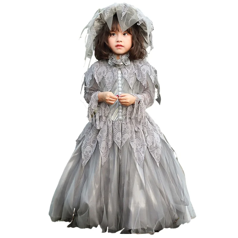 Halloween Cosplay Skeleton Bride Costume Lolita Girls Ghost Festival Masquerade Dress Up Ghost Dress
Halloween Cosplay Skeleton Bride Costume Lolita Girls Ghost Festival Masquerade Dress Up Ghost Dress