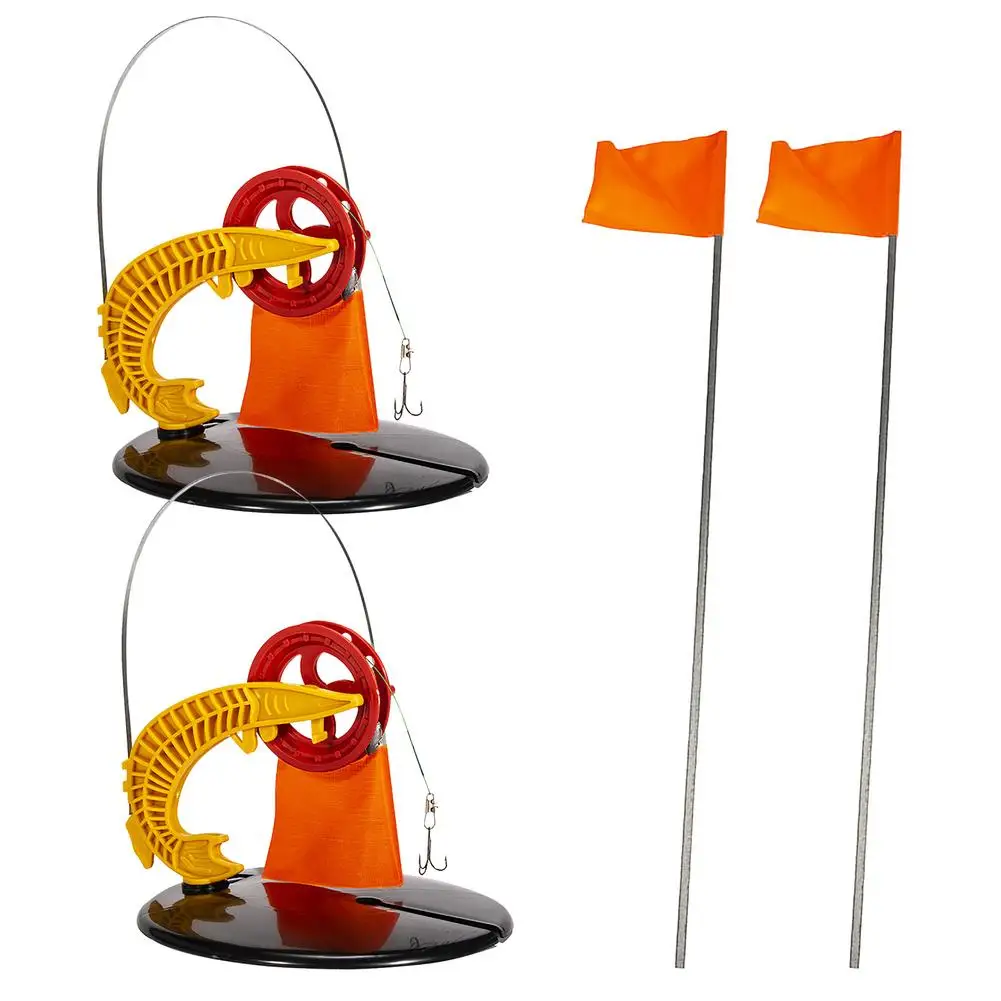2pcs Ice Fishing Rod ABS Fishing Tip-Up Metal Pole Flag Winter Automatic Angler Tackle Accessory Lake River Fishing Tools
2pcs Ice Fishing Rod ABS Fishing Tip-Up Metal Pole Flag Winter Automatic Angler Tackle Accessory Lake River Fishing Tools