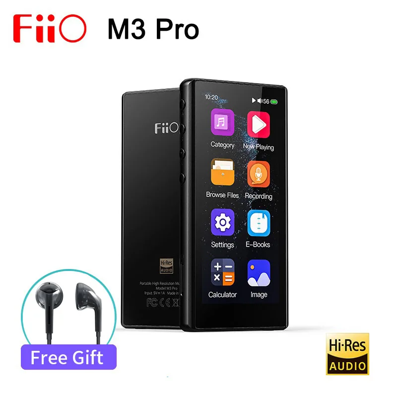 

Портативный mp3-плеер FiiO M3 Pro, Hi-Fi музыкальный плеер с полным сенсорным экраном, USB, ЦАП без потерь, диктофон DSD128 PCM, электронная книга