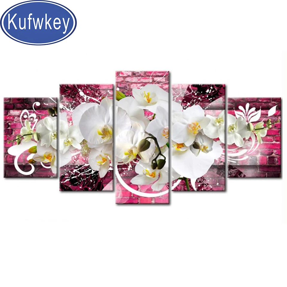 5 Pieces 5d diy diamond painting full square round Beautiful orchid embroidery diamond mosaic For Living Room art
5 Pieces 5d diy diamond painting full square round Beautiful orchid embroidery diamond mosaic For Living Room art