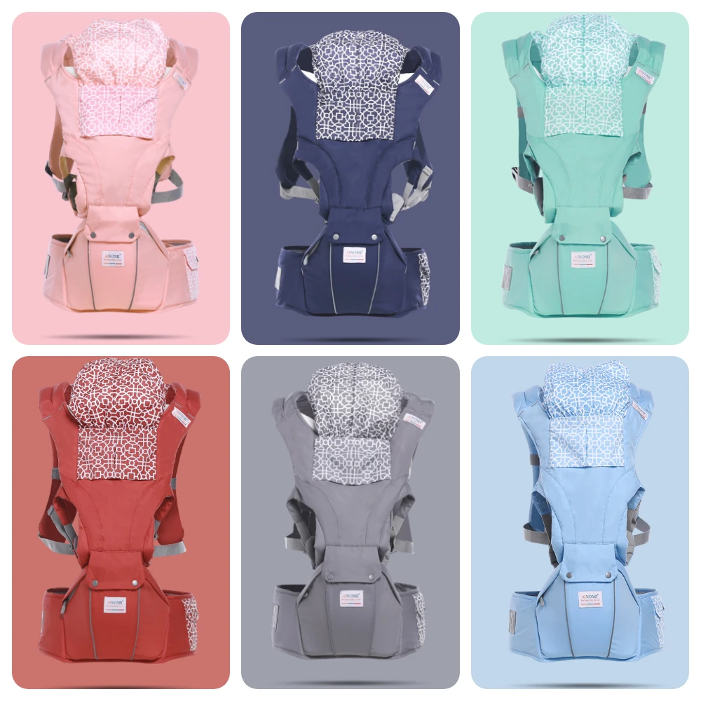 Ainuo Mi Multi-functional Cotton Baby Carrier Shoulder Four Seasons General Newborn Children's Waist Stool Holding Belt | Мать и