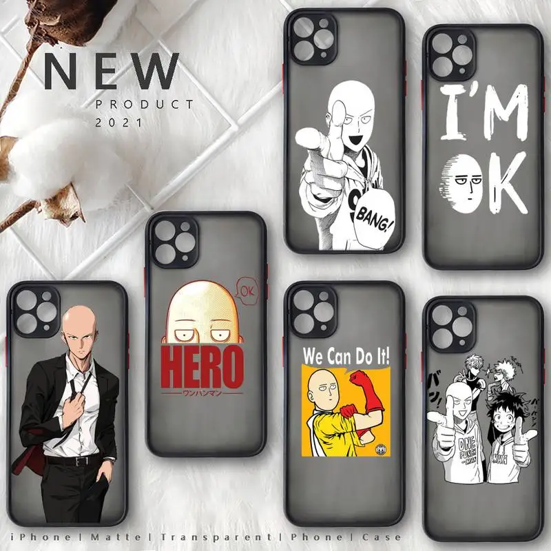 One punch man Phone Case Matte Transparent for iphone 11 12 pro mini XS XR X max 7 8 plus TPU Mobile bags
One punch man Phone Case Matte Transparent for iphone 11 12 pro mini XS XR X max 7 8 plus TPU Mobile bags