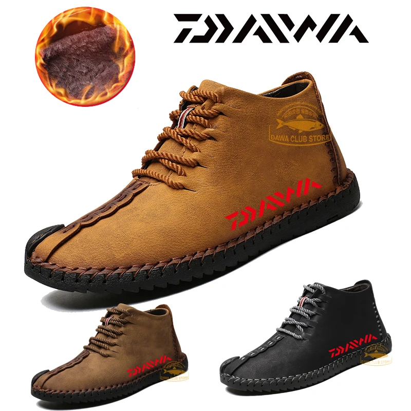 2020 DAIWA Fishing Shoes Men's Leather Comfort Fishing Warm Non-slip Martin Boots Mountaineering Wear-resistant Casual Shoes
2020 DAIWA Fishing Shoes Men's Leather Comfort Fishing Warm Non-slip Martin Boots Mountaineering Wear-resistant Casual Shoes