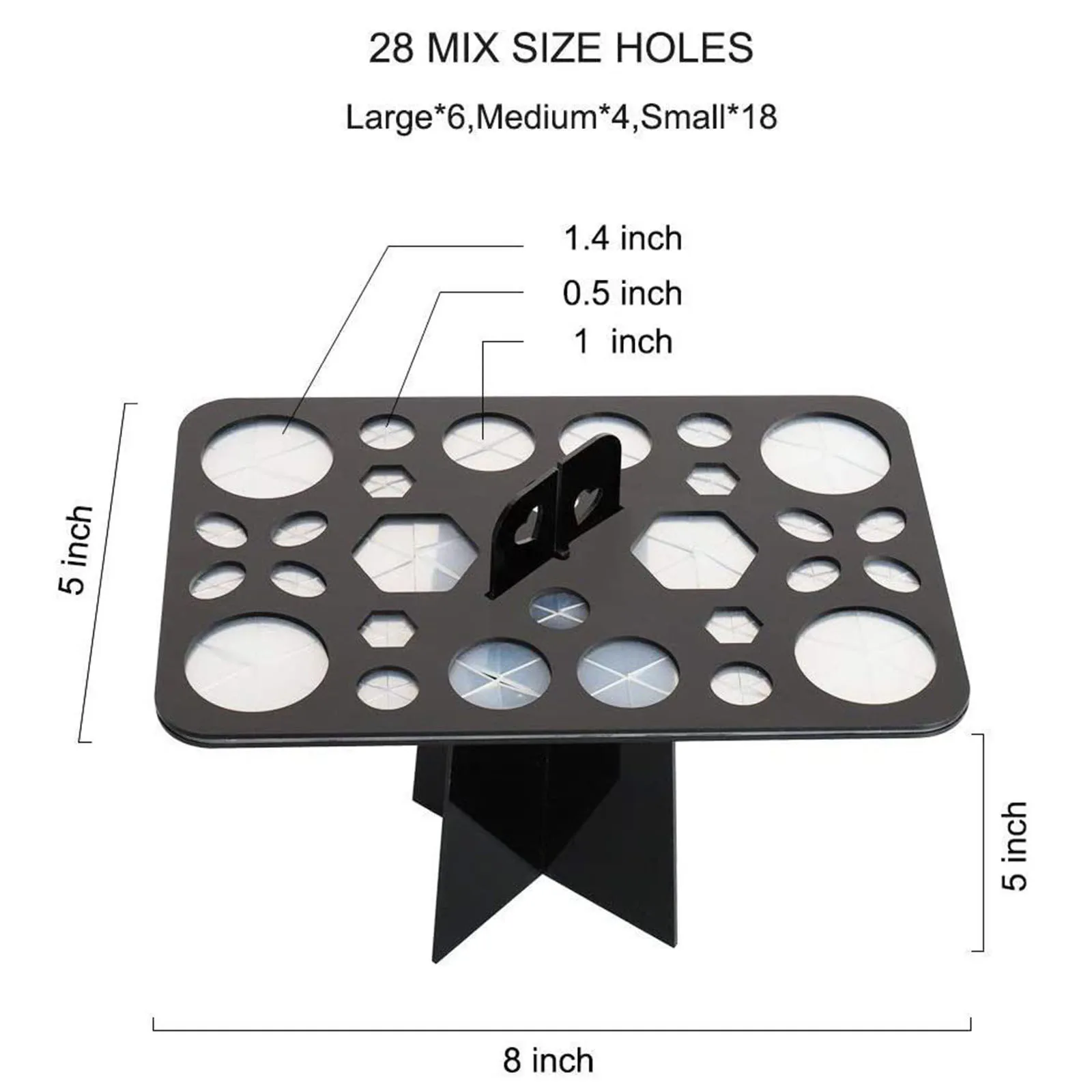 26 Hole Makeup Brush Cleaning Rack Storage Box Paint Brush Storage Bag Plastic Artist Porous Paint Brush Orgainzer Holder#40
26 Hole Makeup Brush Cleaning Rack Storage Box Paint Brush Storage Bag Plastic Artist Porous Paint Brush Orgainzer Holder#40