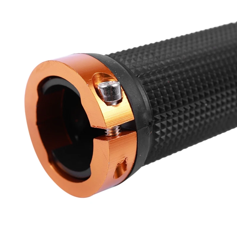Pair Mountain Bike Cycling Double Lock Handlebar Grips Golden
Pair Mountain Bike Cycling Double Lock Handlebar Grips Golden