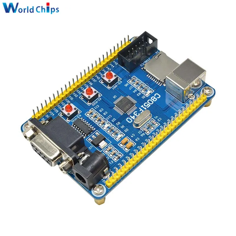 Макетная плата C8051F340 мини система C8051F с USB кабелем для обучения эксперимента