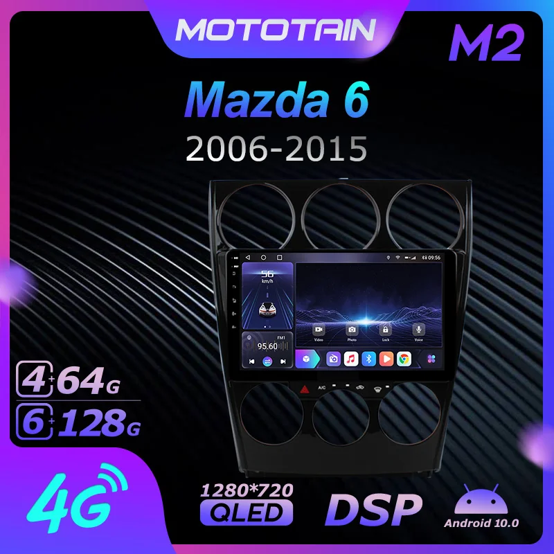 Автомобильный мультимедийный радиоплеер Mototain, 6G + 128G, Android 10,0, для Mazda 6 2006-2015, Автомобильное видео, головное устройство, 4G LTE, поддержка SPDIF
Автомобильный мультимедийный радиоплеер Mototain, 6G + 128G, Android 10,0, для Mazda 6 2006-2015, Автомобильное видео, головное устройство, 4G LTE, поддержка SPDIF