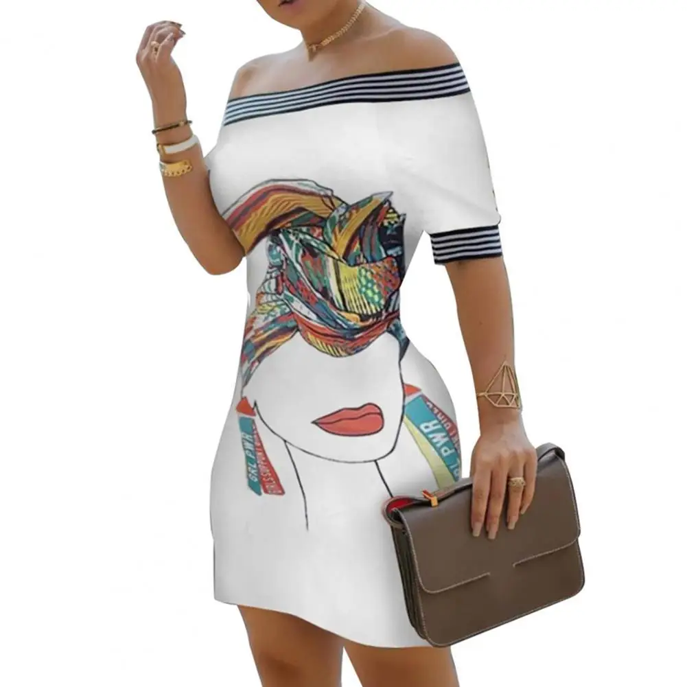 2021 Beautiful Summer Women Elegant Print Bodycon Party Casual Dress Off Shoulder Bird Pattern Striped Tape Splicing Mini Dress
2021 Beautiful Summer Women Elegant Print Bodycon Party Casual Dress Off Shoulder Bird Pattern Striped Tape Splicing Mini Dress