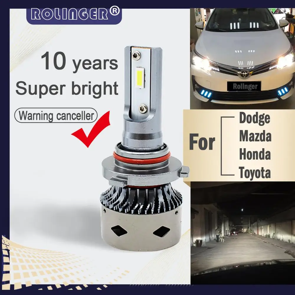 2 шт. автомобильные светодиодные фары 9600LM D8 9005|Передние LED-фары для авто| |